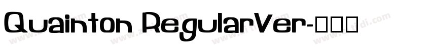 Quainton RegularVer字体转换
